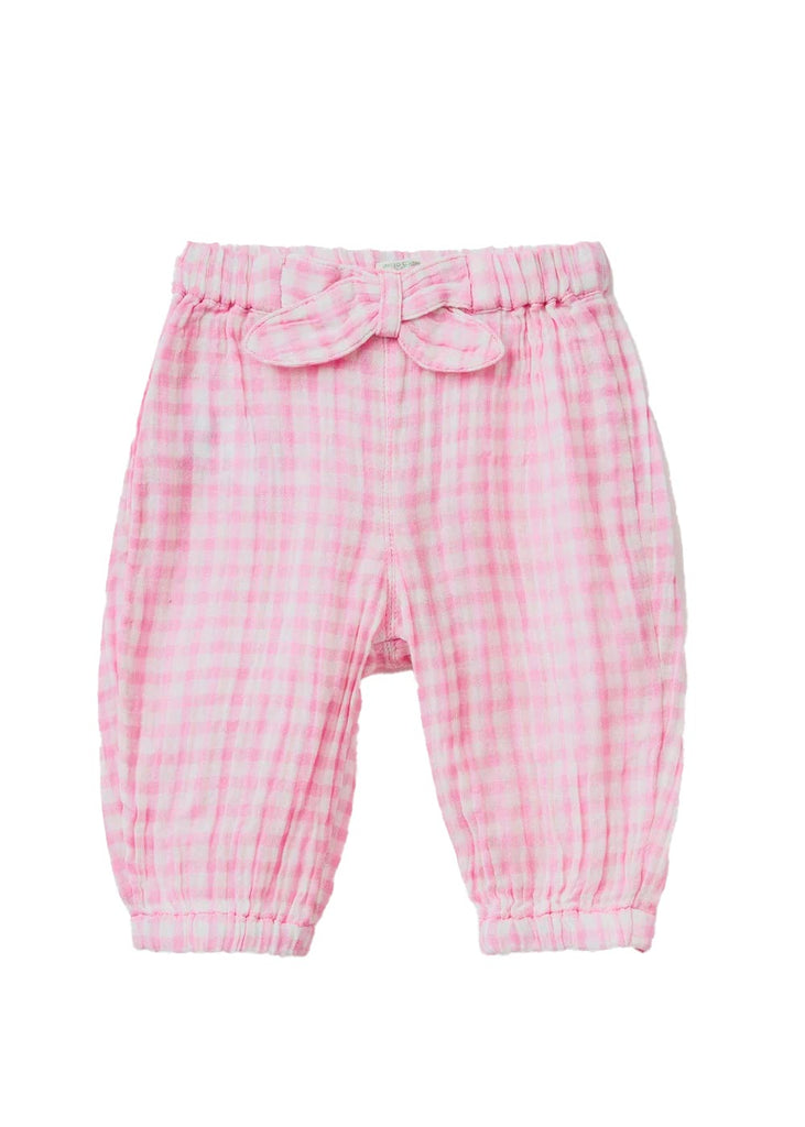 Baby Vichy Trousers with Bow