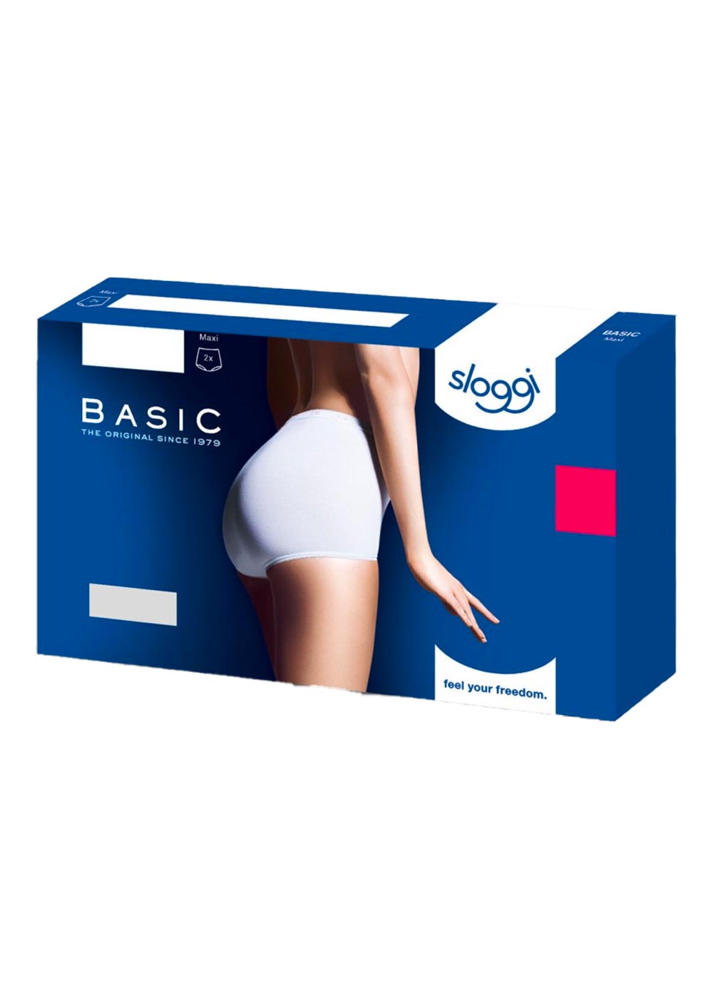 Sloggi Maxi Underwear 2 Pack In blue, Full Briefs